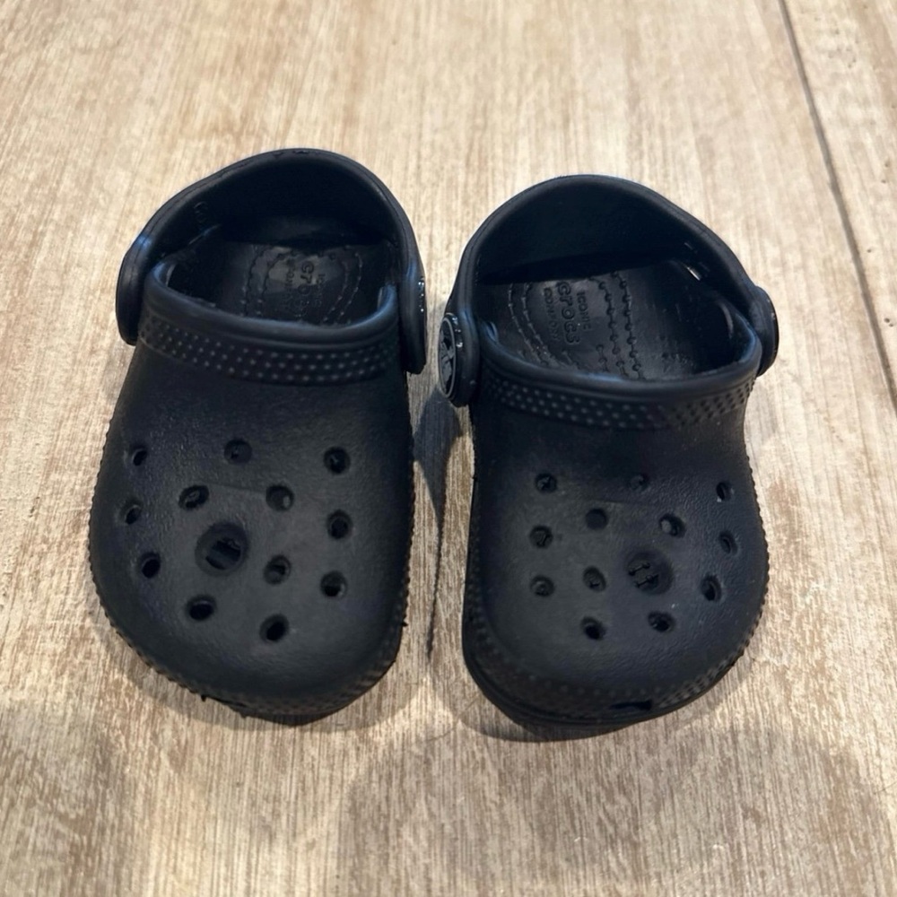 Black Baby Crocs